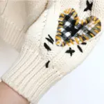 Embroidery Patchwork High Street Thick Knit V-Neck Women's Cardigan Sweater Single Breasted Cardigan For Women Clothing Winter - Image 6